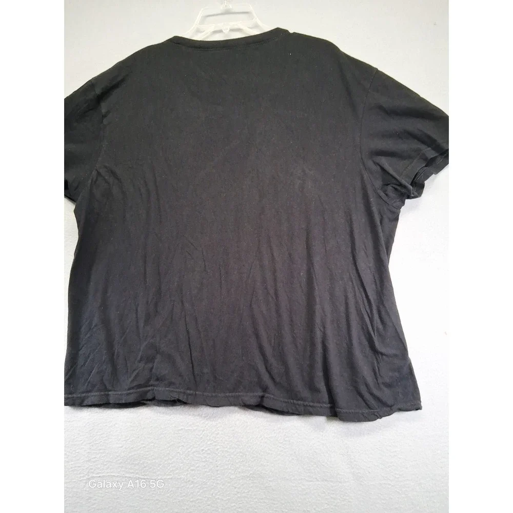 True‎ Religion T-Shirt Extra Large Black Cotton Short Sleeve Horseshoe Logo XL
